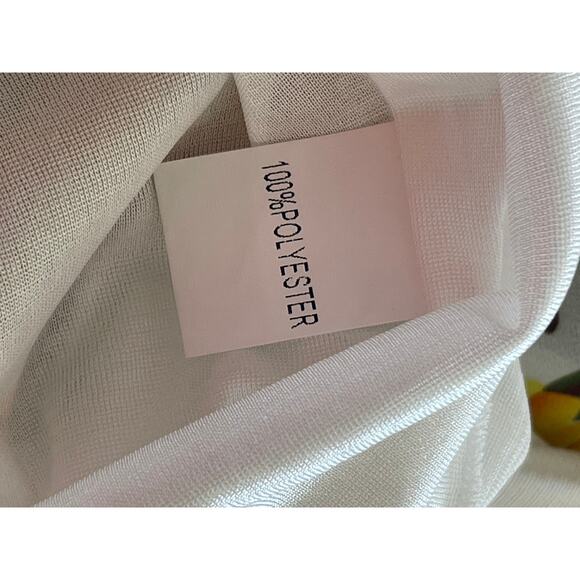 Medium Off White Sunflower Maxi Skirt Summer - Picture 7 of 7